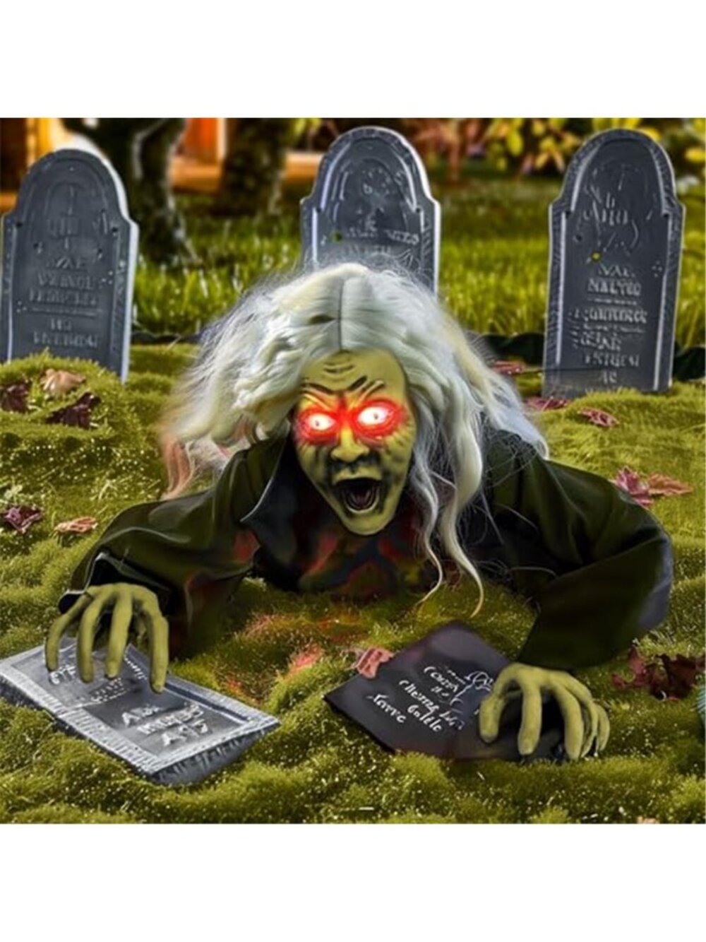 Halloween Outdoor Decorations, Animated Zombie Groundbreaker Climbing